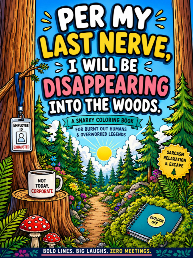 Per My Last Nerve coloring book cover